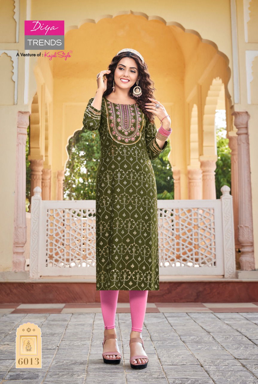 Victoria 6 Embroidery Latest Wholesale Kurti Collection